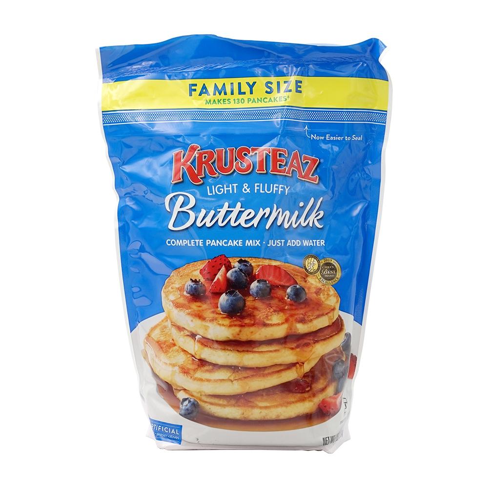 상품 상세보기 [Krusteaz] 크루스티즈 ,라이트 & 플러피 버터밀크 컴플리트 팬케이크 믹스, 패밀리 사이즈 2.26