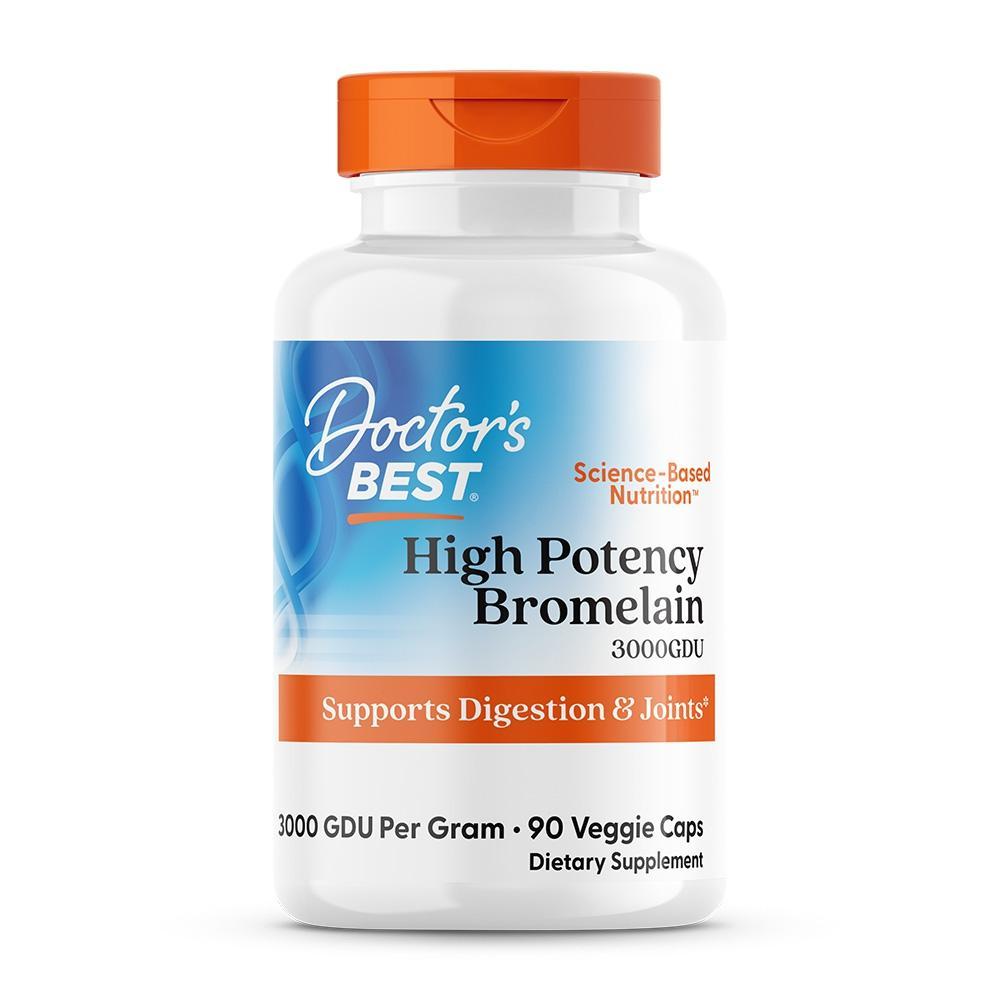 상품 상세보기 [Doctor's Best] 닥터스 베스트 ,하이 포텐시 브로멜라인 3000 GDU 500 mg, 90