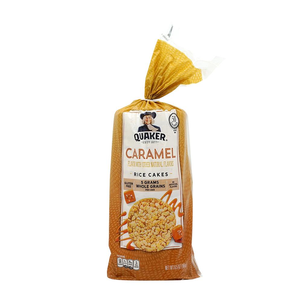 상품 상세보기 [Quaker] 퀘이커 ,라이스 케이크 카라멜 맛, 186 g ,Rice Cakes Caramel, 6.5