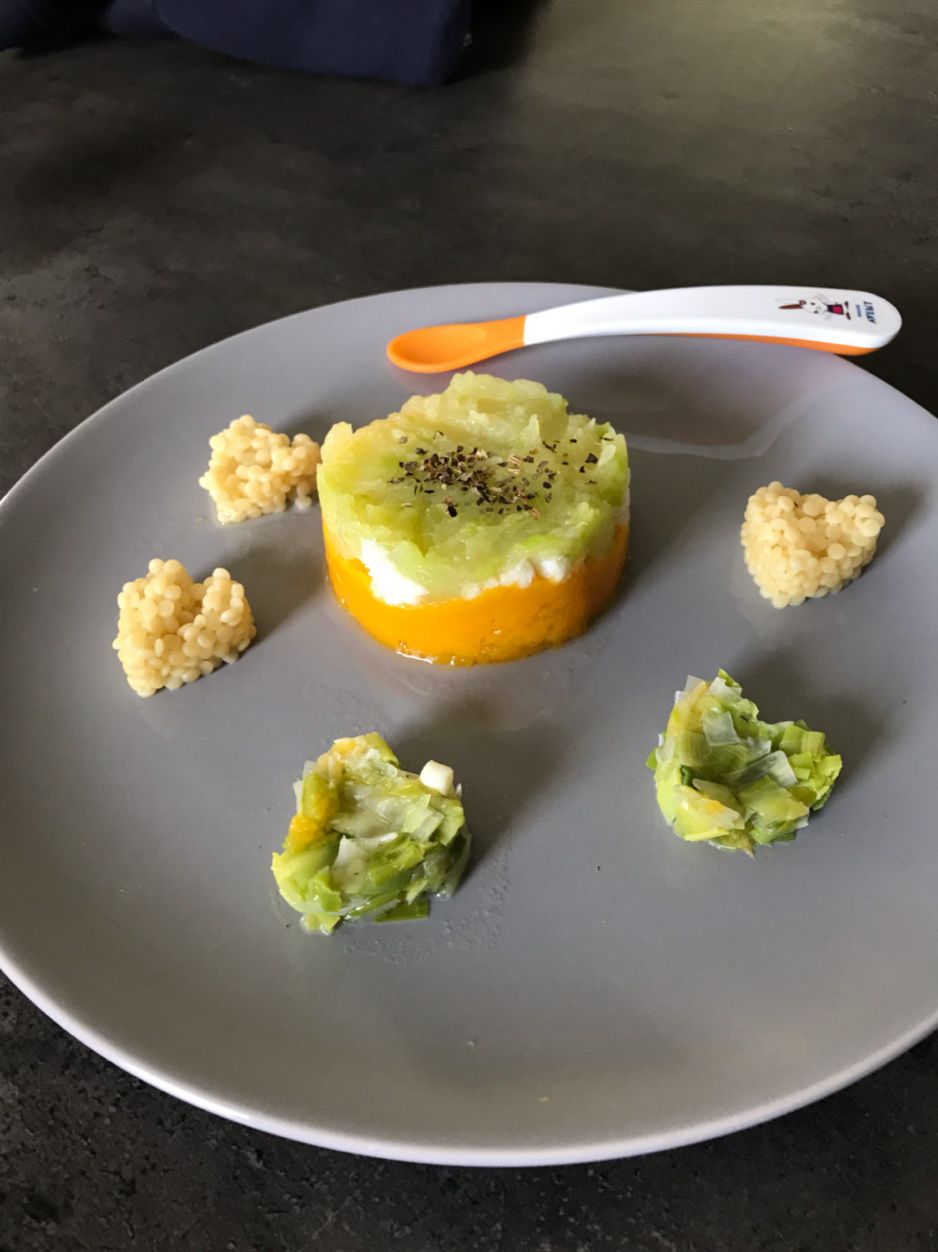 Assiette bébé dès 10 mois Purée Butternut Courgette
