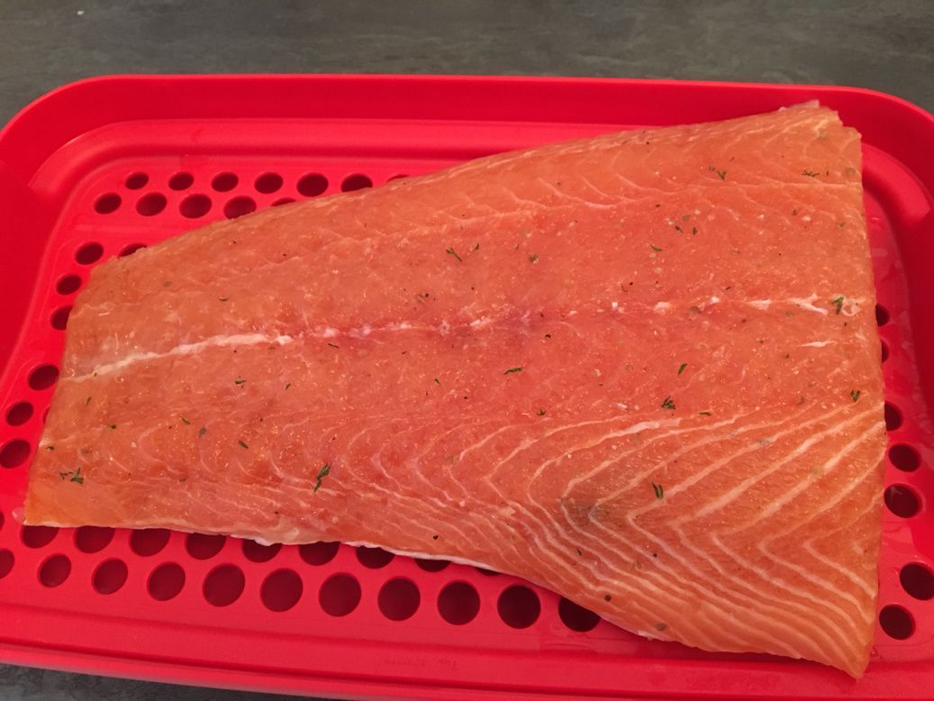 Saumon marinée gravlax de AnneSophie PIC Cousine's Cake Delphine HUBERT
