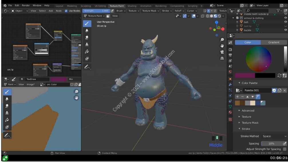 دانلود Udemy Blender Character Creator v2.0 for Video Games Design آ