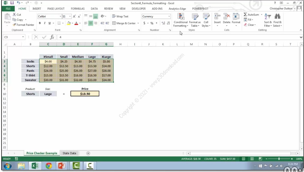 دانلود Udemy Microsoft Excel Advanced Excel Formulas & Functions آ