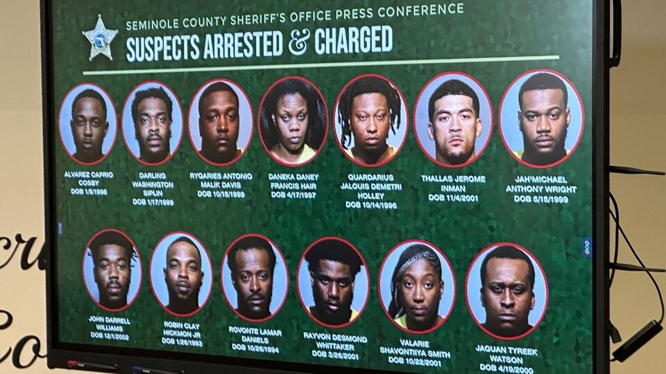 Seminole County arrests 13 gang members involved in deadly shooting