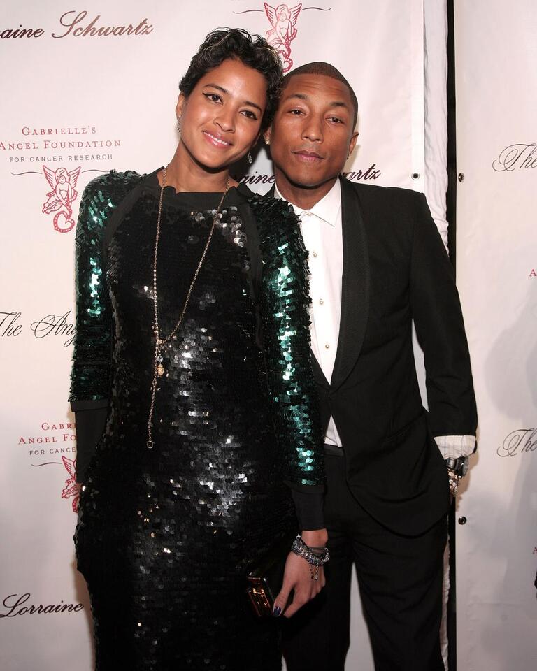 Pharrell Williams' Wife Helen Supports His Dr. Dre Global Impact Grammy