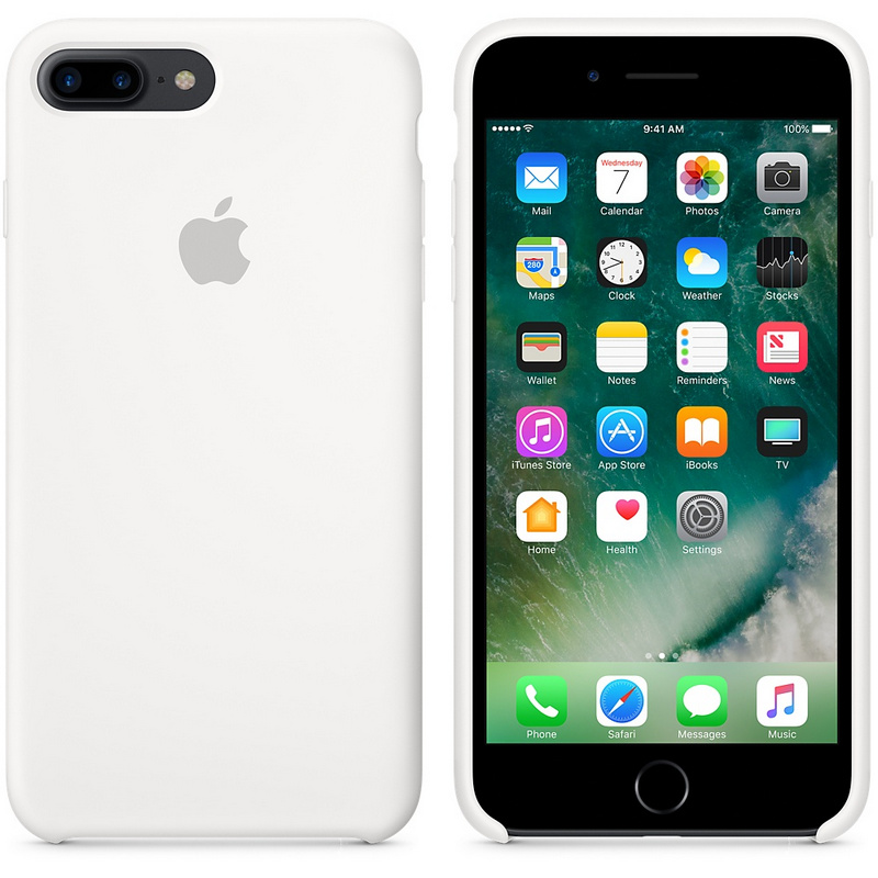 Apple Funda Silicona Case Blanca para iPhone 7 Plus