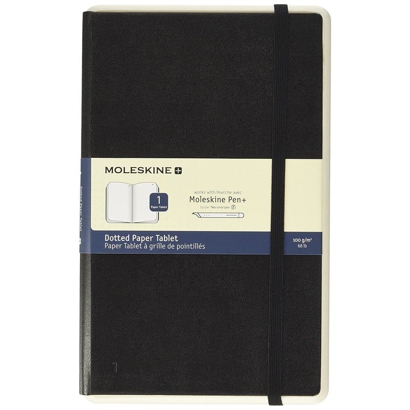 Moleskine Paper Tablet Caderno para Digital 176 Folhas Preto
