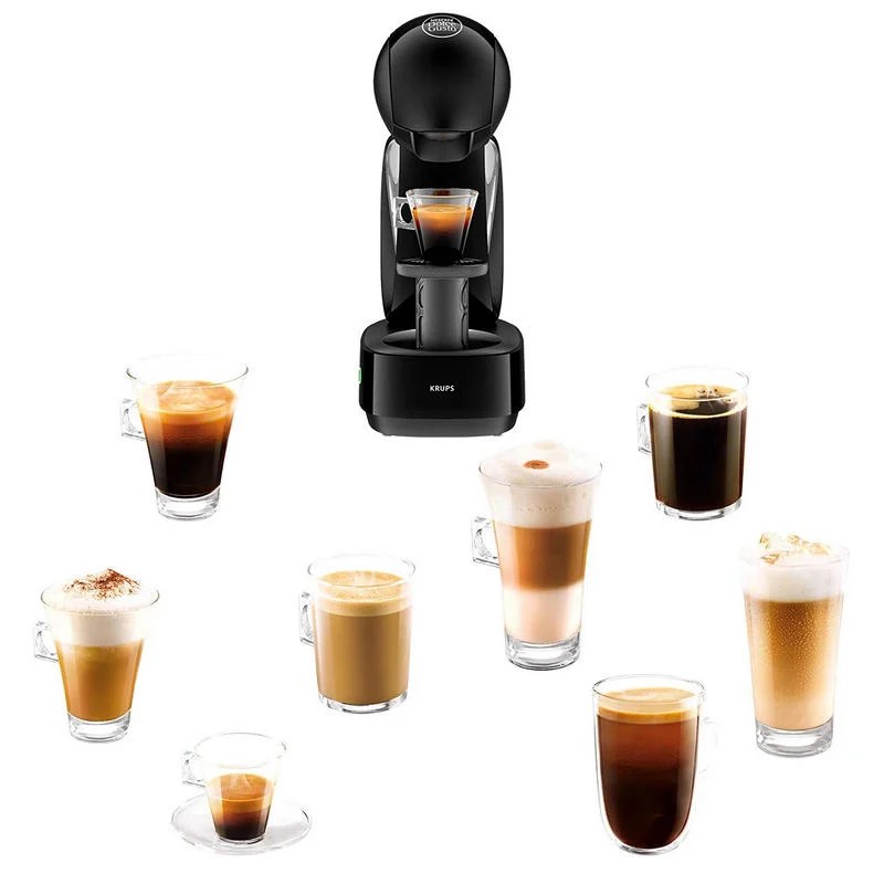 Krups Dolce Gusto Infinissima Cafetera Manual Negra + 3 Packs de Café