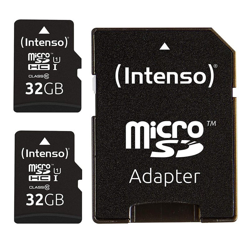 Intenso Tarjeta Micro SD SDHC Pack 2 x 32GB Clase 10