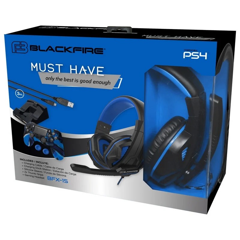 Ardistel Blackfire BFX15 Pack de Accesorios para PS4 Azul