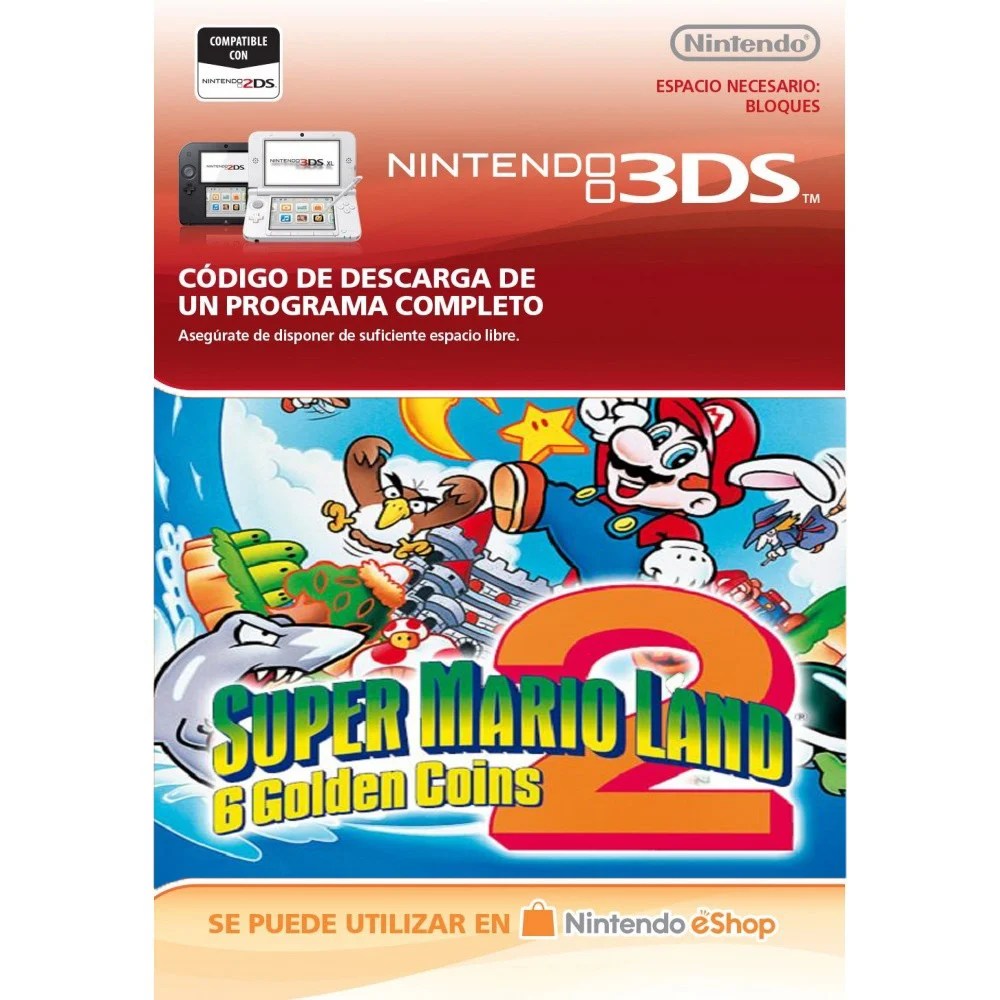 Super Mario Land 2 6 Golden Coins VC Nintendo 3DS Nintendo