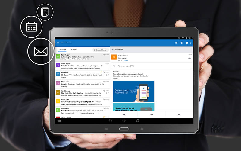Les applications Microsoft seront désormais préinstallées sur les tablettes Android