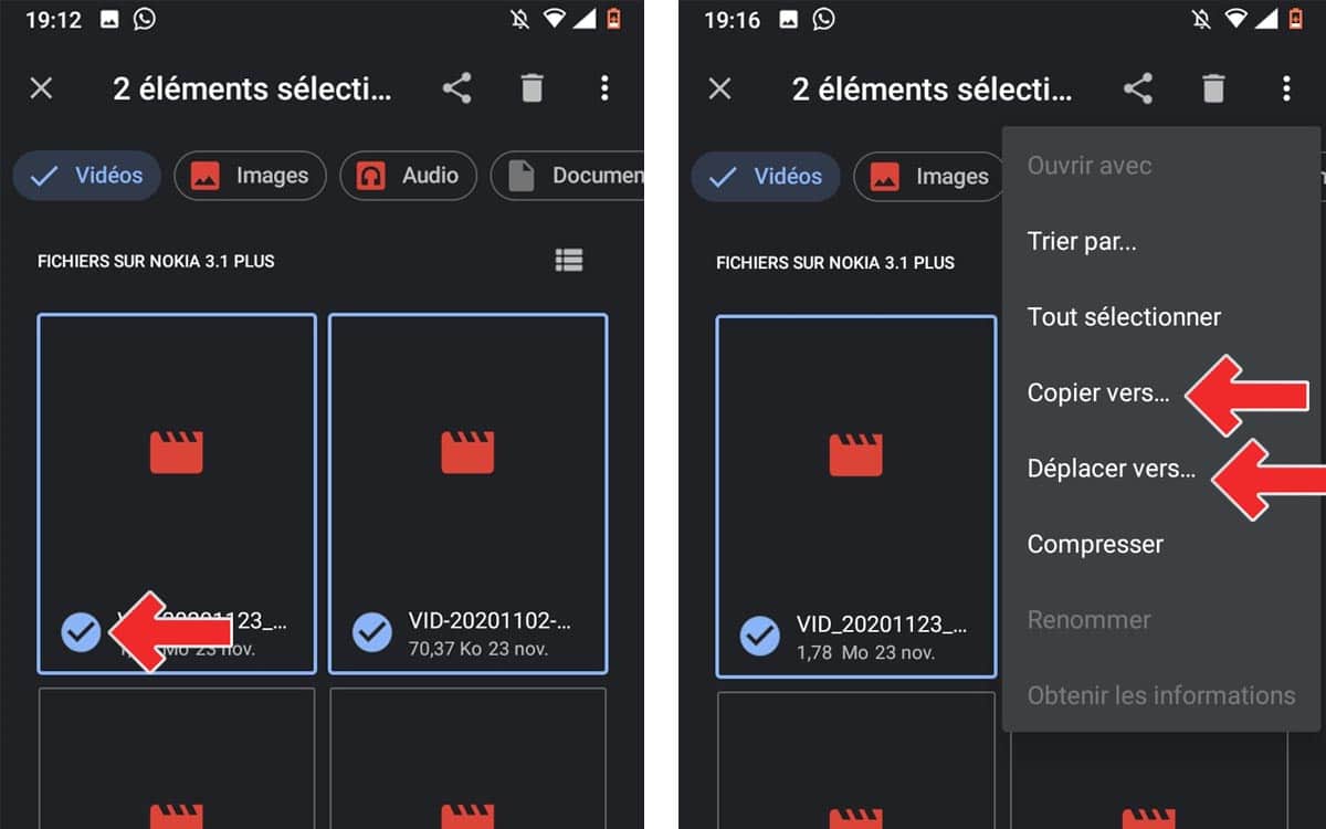 Comment déplacer les fichiers et applications vers la carte SD