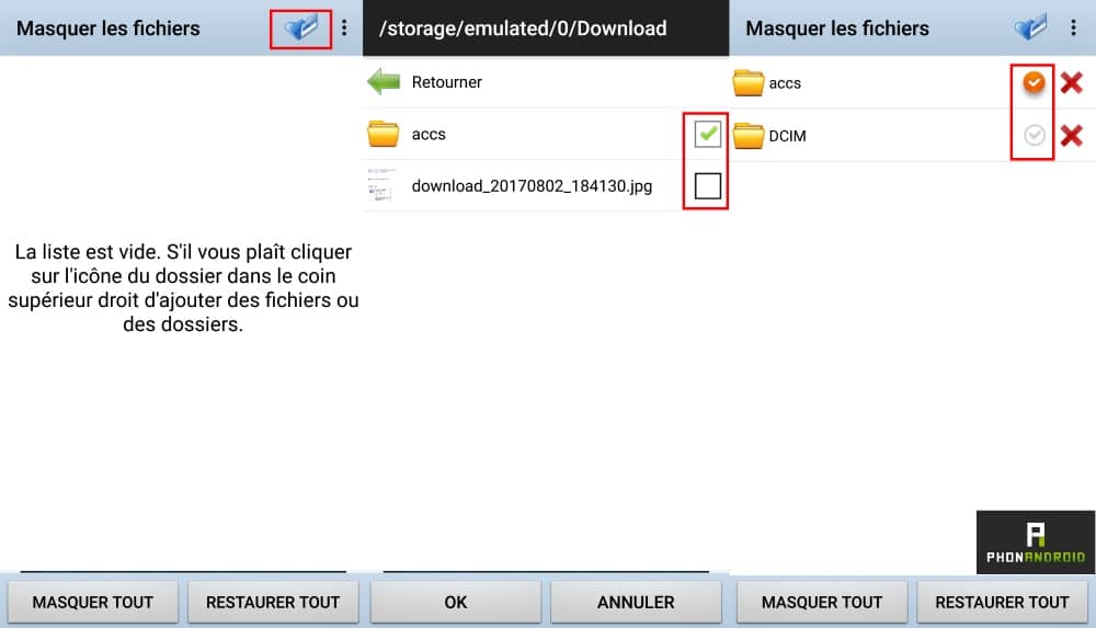 Comment cacher facilement vos fichiers sous Android