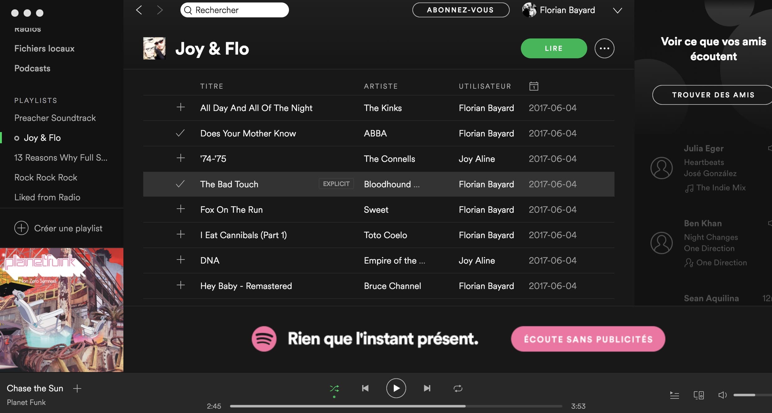Comparatif service de streaming musical Spotify, Deezer