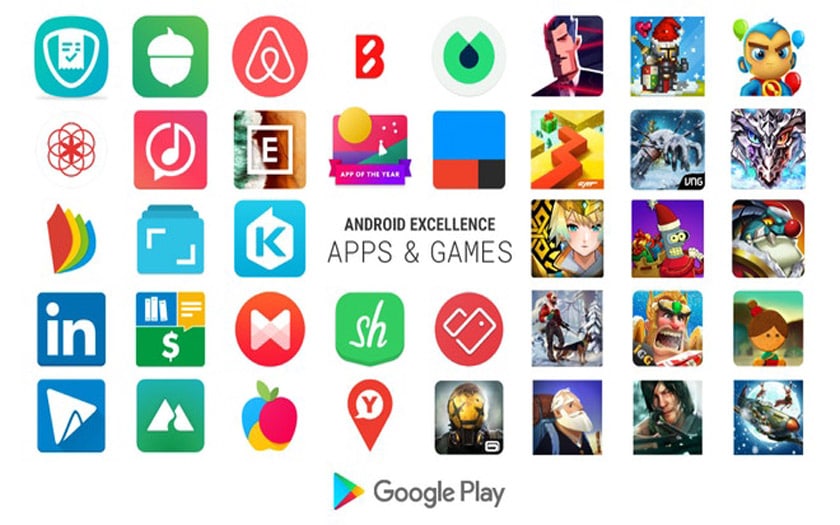 Android Google dÃ©voile le Top des applications et jeux "Excellence