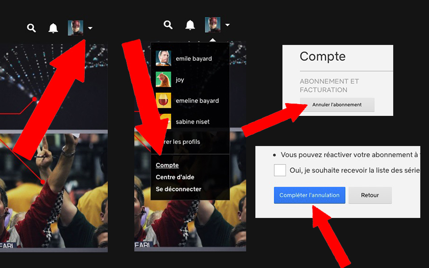 netflix désabonner comment arrêter son abonnement