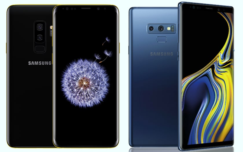 Samsung Galaxy Note 9 vs Galaxy S9+ comparatif lequel est le plus stylet