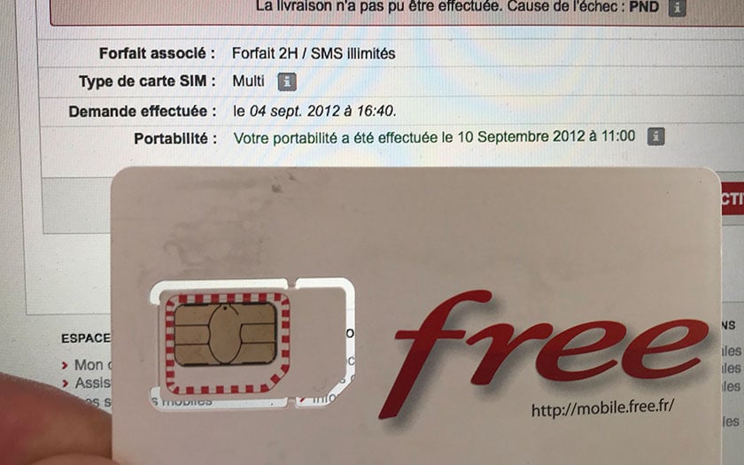 Free Mobile un abonné reçoit sa carte SIM 6 ans après la