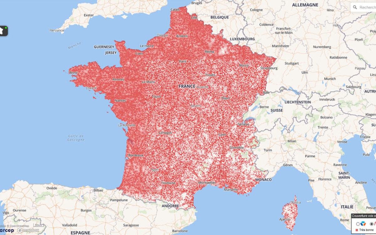 Zone Couverture Free Free 3 du territoire français est toujours privé du réseau 4G de l