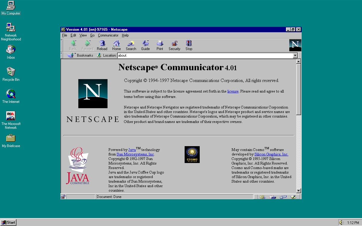 Netscape et Mozilla Mail sont des logiciels "modernes" en 2020, selon l