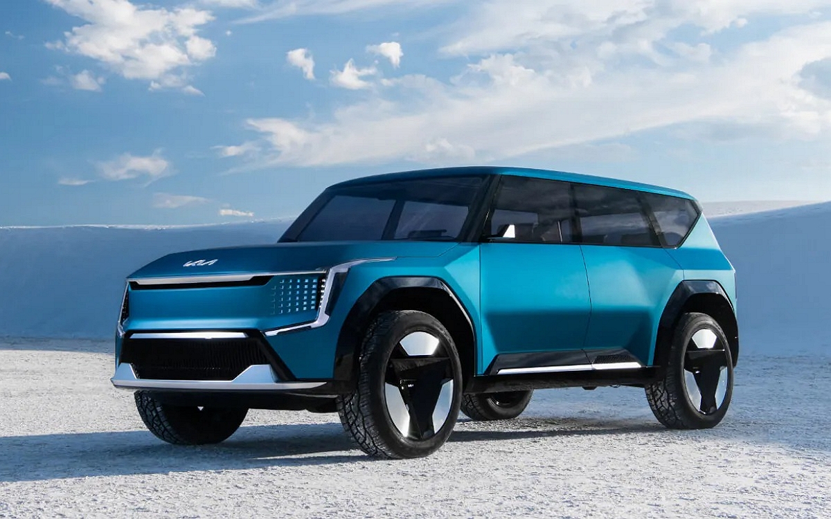 2023 Kia EV9 the electric SUV would offer a range of less than 400 kilometers