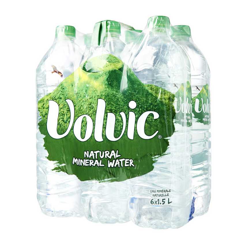 Leclerc 4 packs de 9 litres d’eau Volvic à 5,40 € soit 0