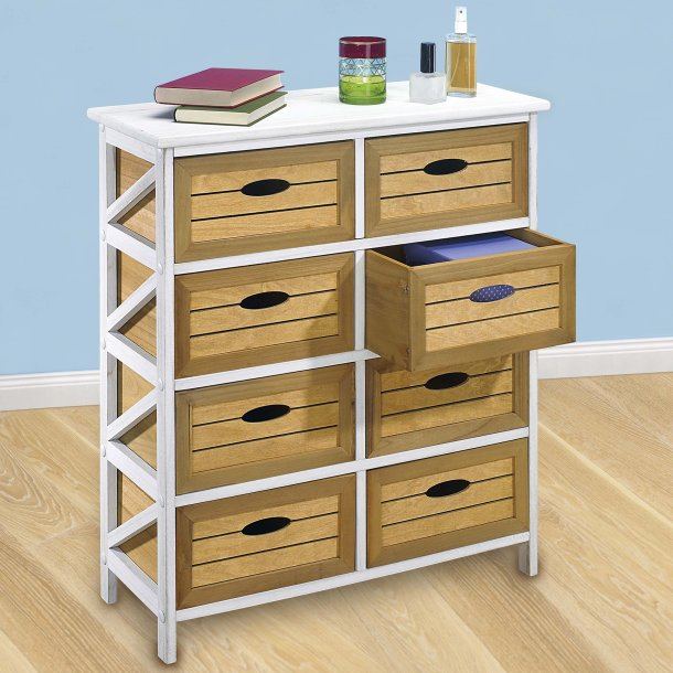 Aldi commode en bois 8 tiroirs à 49,99€