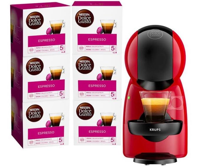 Electro Dépôt machine à expresso Krups YY4661FD XS + 96 dosettes à 39