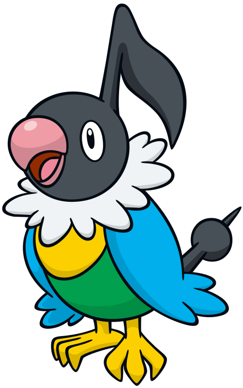 Chatot official artwork gallery Pokémon Database