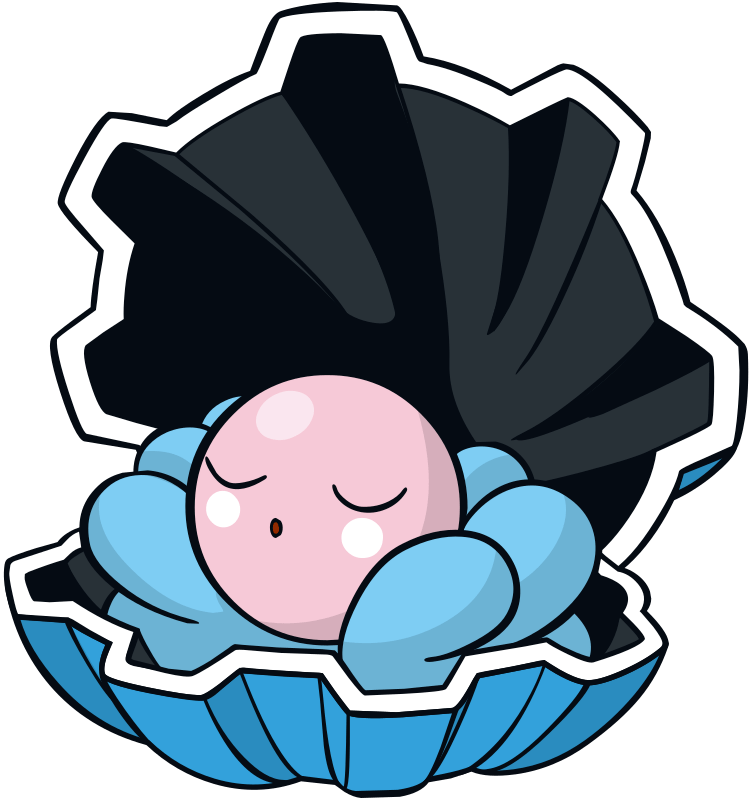 Clamperl official artwork gallery Pokémon Database