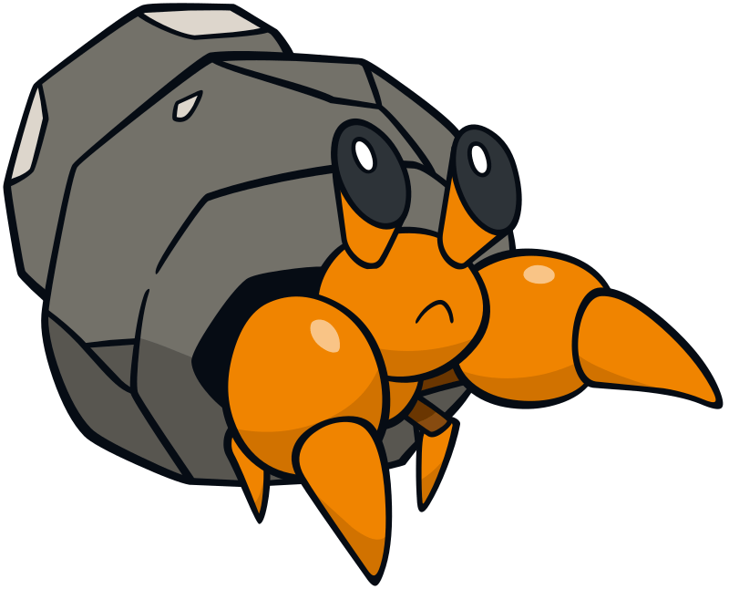 Dwebble official artwork gallery Pokémon Database