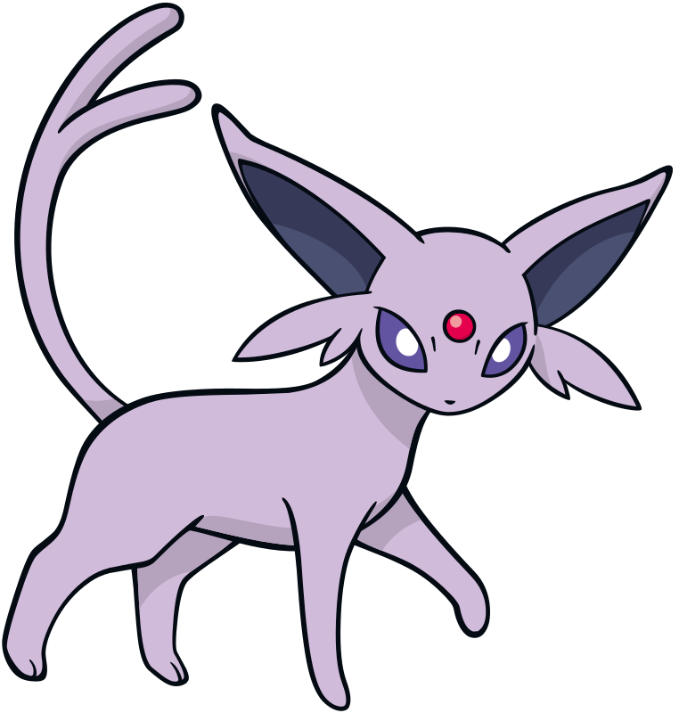 Espeon official artwork gallery Pokémon Database