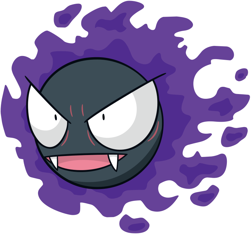 Gastly official artwork gallery Pokémon Database