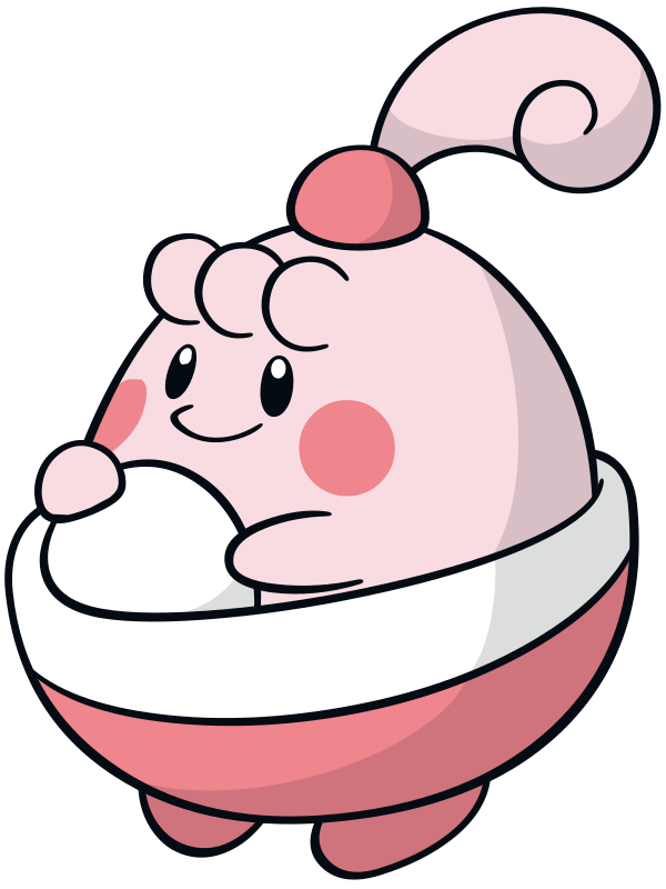 Happiny official artwork gallery Pokémon Database