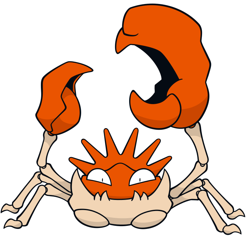 Kingler official artwork gallery Pokémon Database