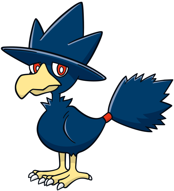 Murkrow official artwork gallery Pokémon Database