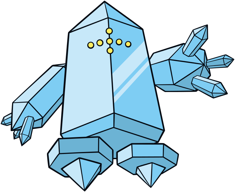Regice official artwork gallery Pokémon Database