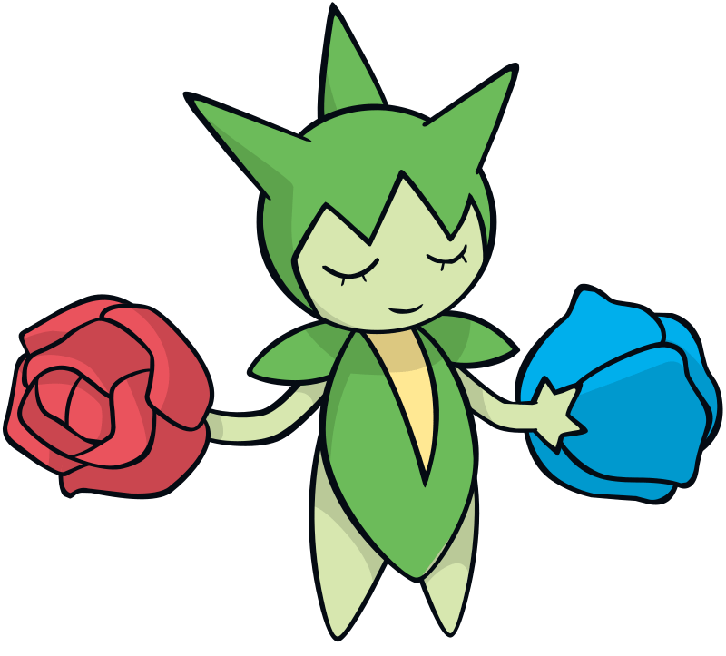 Roselia official artwork gallery Pokémon Database