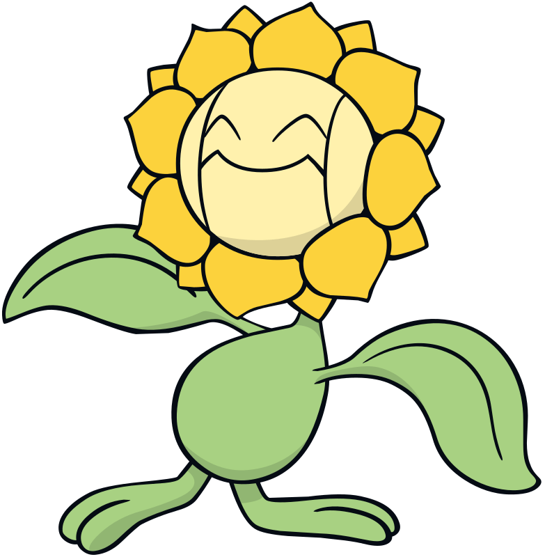 Sunflora official artwork gallery Pokémon Database
