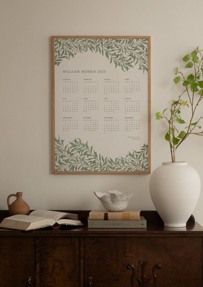 William Morris Green Calendar 2025 US Poster Custom Wall Calendar Minimalist Artistic Poster Store USA William Morris Green Calendar 2025 US Poster Custom Wall Calendar Minimalist Artistic Poster Store USA