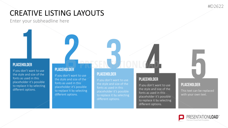 Creative Lists 1 PowerPoint Vorlage PresentationLoad