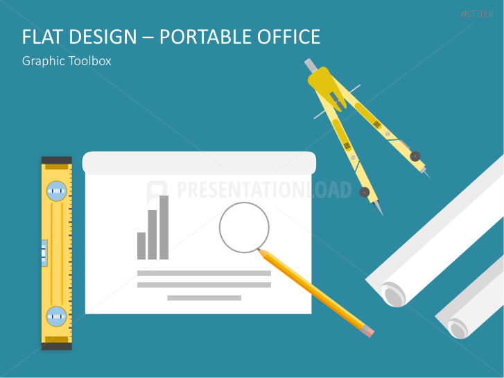 Flat Design Tools PowerPoint Templates PresentationLoad