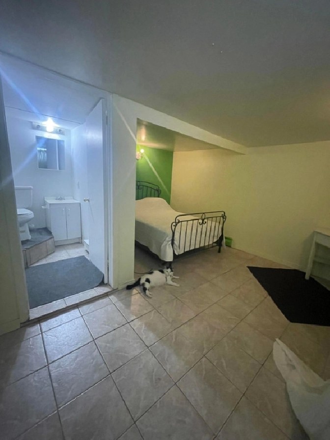 Chambre meublée à louer au soussol avec une salle de bain Hull in Gatineau,ON Room Rentals