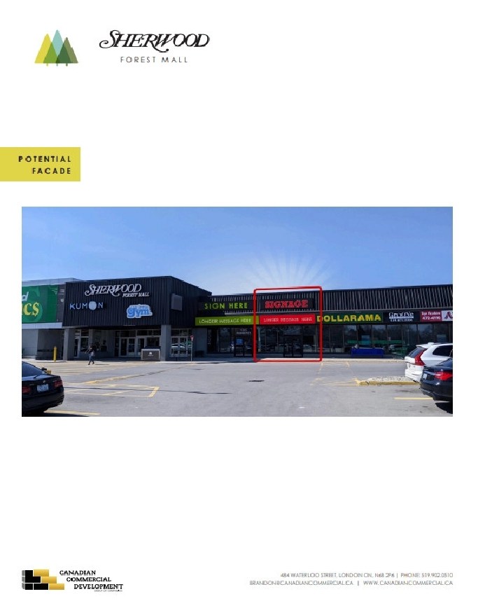 Sherwood Forest Mall, London Ontario Leasing Opportunity in London,ON
