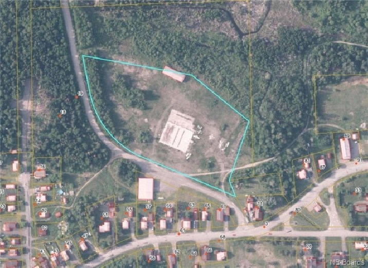 6 Acres with 126x100 Concrete Slab in Juniper, NB in Fredericton,NB