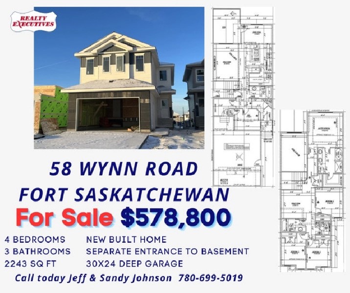 58 Wynn Road, Fort Saskatchewan New Homes in Edmonton,AB Houses for Sale