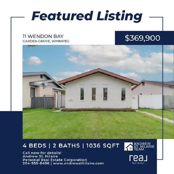 House For Sale (202411715) in Garden Grove, Winnipeg in Winnipeg,MB