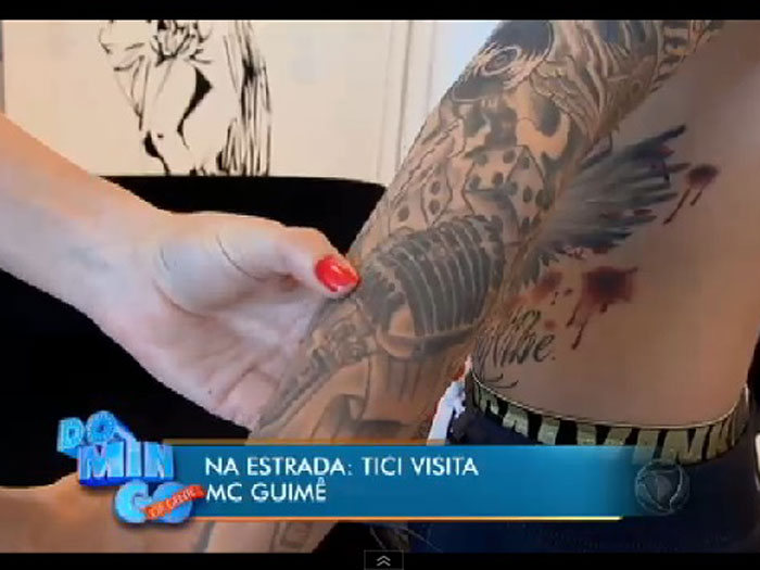 Sabe O Que Significam As Tatuagens Do Mc Guimê? Ticiane Pinheiro Mostra Para O Domingo Da Gente - Fotos - R7 Domingo Da Gente 525_x_700_jpg