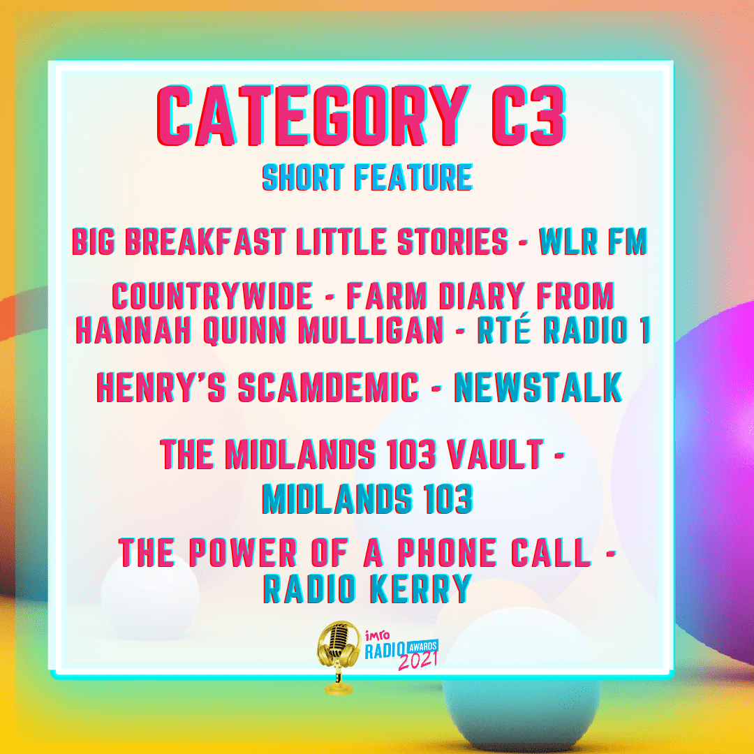 Radio Kerry receives two IMRO Radio Award nominations RadioKerry.ie